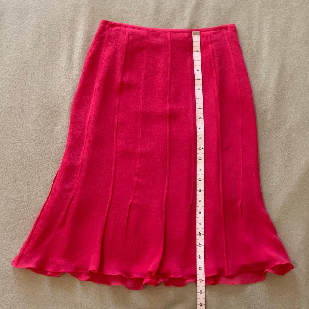 Talbots Hot Pink Flair Skirt